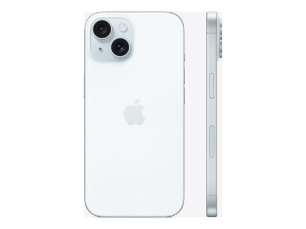 Apple | iPhone 15 | Blue | 6.1 " | Super Retina XDR display | 2556 x 1179 pixels | Apple | A16 Bionic | Internal RAM 6 GB | 128 GB | Dual SIM | 4G | Main camera resolution 48+12 MP | Secondary camera resolution 12 MP | iOS | 17 - Image 3