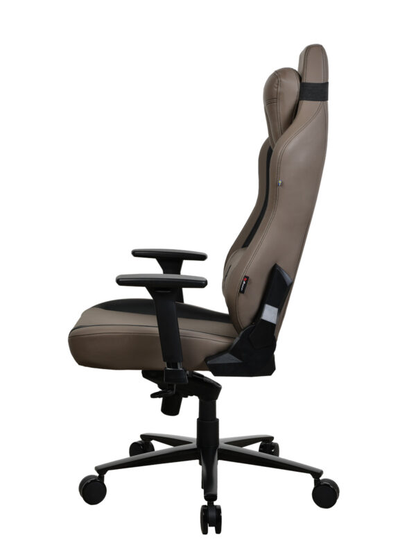 Arozzi Frame material: Metal; Wheel base: Aluminium; Upholstery: Soft PU | Arozzi | Gaming Chair | Vernazza SoftPU | Brown - Image 4