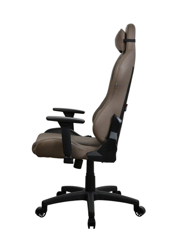 Arozzi Frame material: Metal; Wheel base: Nylon; Upholstery: Soft PU | Arozzi | Gaming Chair | Torretta SoftPU | Brown - Image 4