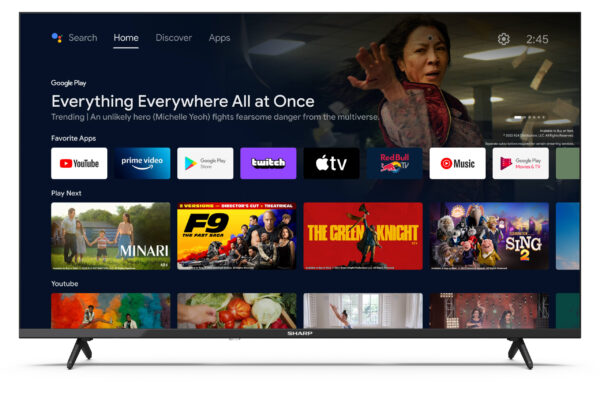 Sharp | 43FH2EA | 43" (108cm) | Smart TV | Android TV | FHD | Black - Image 3
