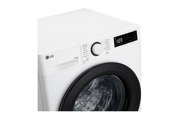 LG | Washing machine with dryer | F4DR509SBW | Energy efficiency class A | Front loading | Washing capacity 	9 kg | 1400 RPM | Depth 55 cm | Width 60 cm | Display | Rotary knob + LED | Drying system | Drying capacity 6 kg | Steam function | Direct drive | White - Image 6