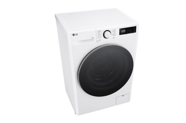 LG | Washing machine with dryer | F2DR509S1W | Energy efficiency class A-10% | Front loading | Washing capacity 	9 kg | 1200 RPM | Depth 47.5 cm | Width 60 cm | Display | Rotary knob + LED | Drying system | Drying capacity 5 kg | Steam function | Direct drive | White - Image 8