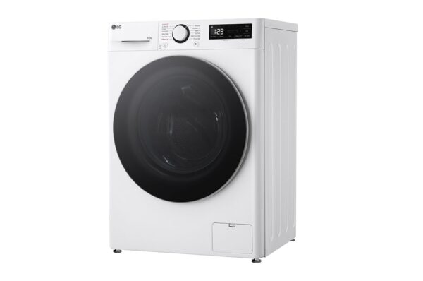 LG | Washing machine with dryer | F2DR509S1W | Energy efficiency class A-10% | Front loading | Washing capacity 	9 kg | 1200 RPM | Depth 47.5 cm | Width 60 cm | Display | Rotary knob + LED | Drying system | Drying capacity 5 kg | Steam function | Direct drive | White - Image 12