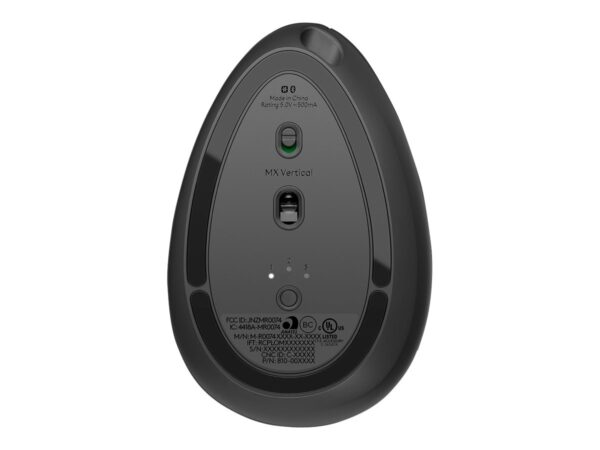Logitech | Ergonomic Mouse | MX VERTICAL | Wireless | USB, Bluetooth | Graphite - Image 6