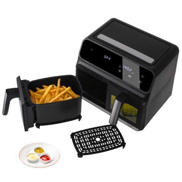 Adler Dual Air Fryer Oven | AD 6315 | Power 1700 W | Capacity 8 L | Convection | Black - Image 11