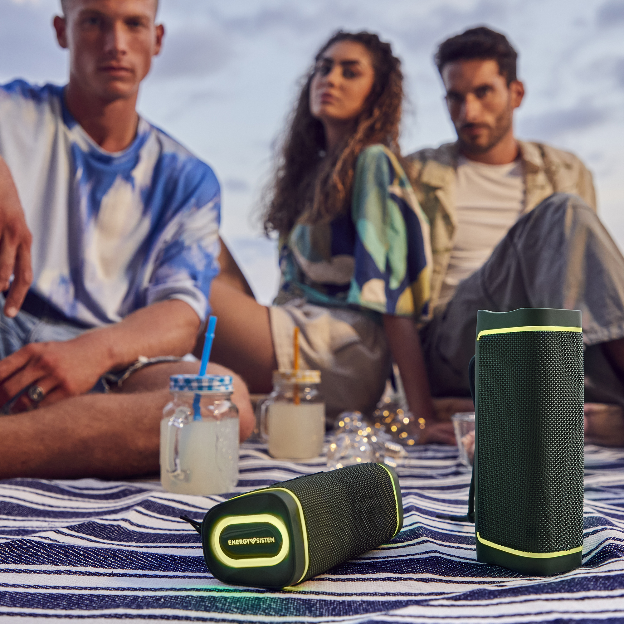 Energy Sistem | Speaker with RGB LED Lights | Yume ECO | 15 W | Waterproof | Bluetooth | Green | Portable | Wireless connection - Image 6