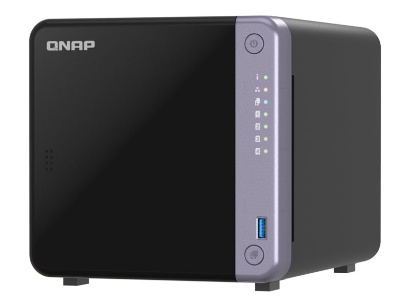 QNAP Cost-effective 4-bay 10GbE NAS | TS-432X-4G | Alpine | AL524 | Processor frequency 2 GHz | 4 GB | DDR4 SODIMM | 90W adapter (12VDC), 100-240VAC - Image 3