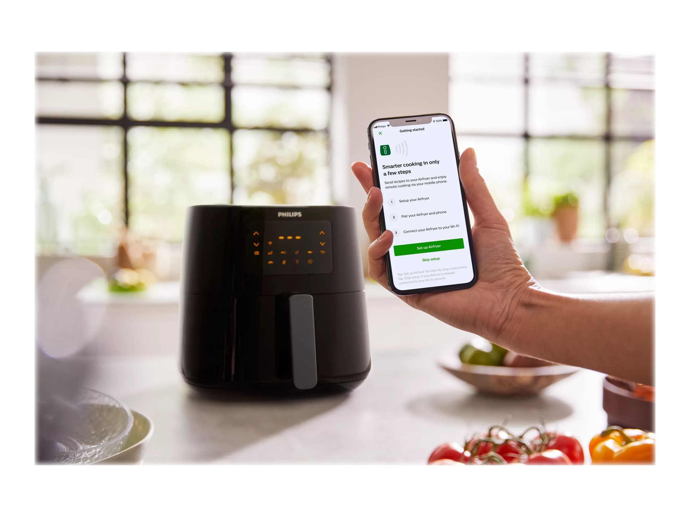 Philips | Air Fryer | Essential HD9280/70 | Power 2000 W | Capacity 6.2 L | Rapid Air technology | Black - Image 11