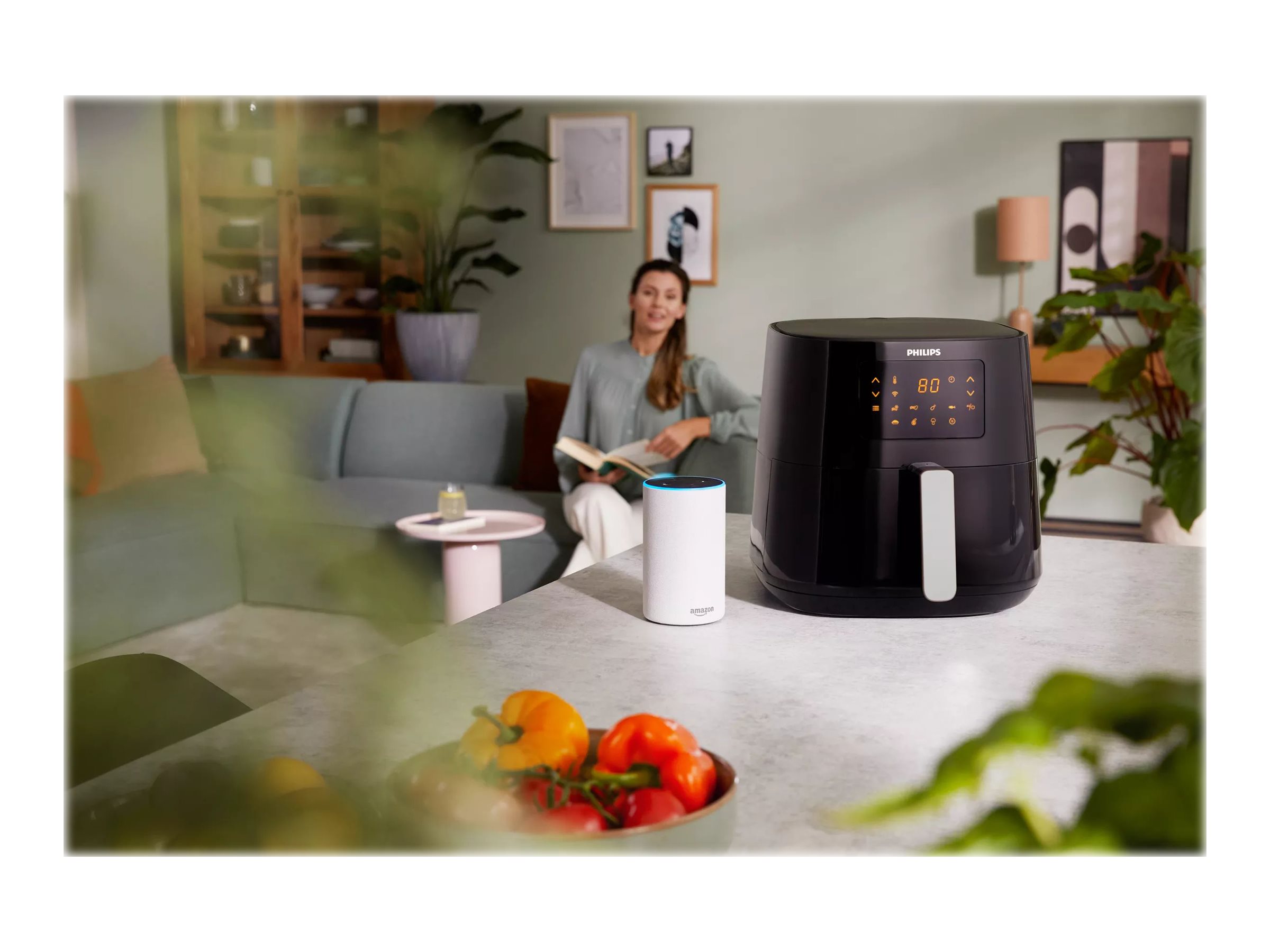 Philips | Air Fryer | Essential HD9280/70 | Power 2000 W | Capacity 6.2 L | Rapid Air technology | Black - Image 13