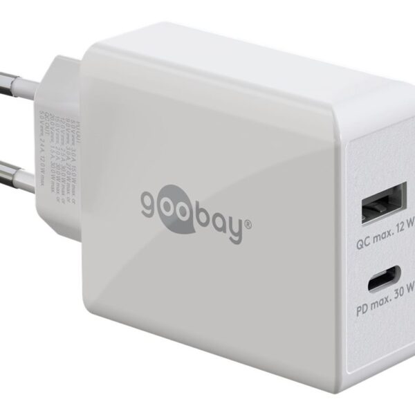 Goobay | Dual USB-C PD Fast Charger (30 W) | 61674