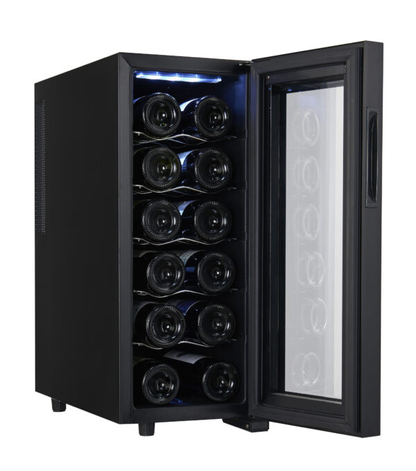 Adler | Beverage Pantry | AD 8083 | Energy efficiency class G | Bottles capacity 12 | Free standing | Height 61 cm | Display | Black