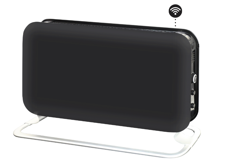 Mill CO1200WIFI3BLACK GEN3 Convection Heater, 1200W, Steel fronts, LED display, Black | Mill | Heater | CO1200WIFI3BLACK GEN3 | Convection Heater | 1200 W | Black - Image 4