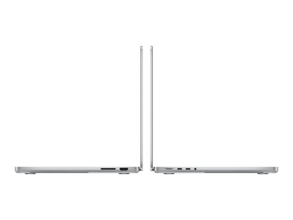 Apple | MacBook | Pro | Silver | 14 " | 3024 x 1964 pixels | Apple M3 | 8 GB | Solid-state drive capacity 1000 GB | Apple M3 chip 8-core CPU/10-core GPU | macOS | 802.11ax | Bluetooth version 5.3 | Keyboard language Swedish | Keyboard backlit | Warranty 12 month(s) - Image 2