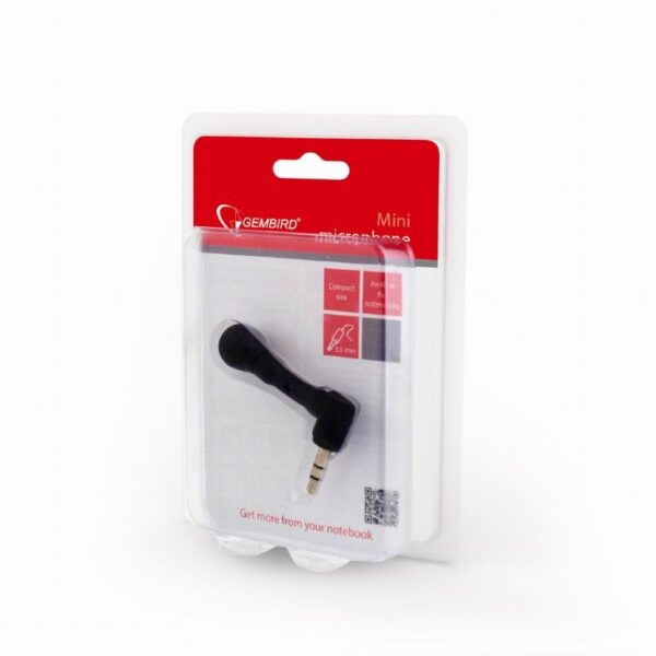 Gembird | Mini microphone | MIC-203 | 3.5 mm | Black - Image 5