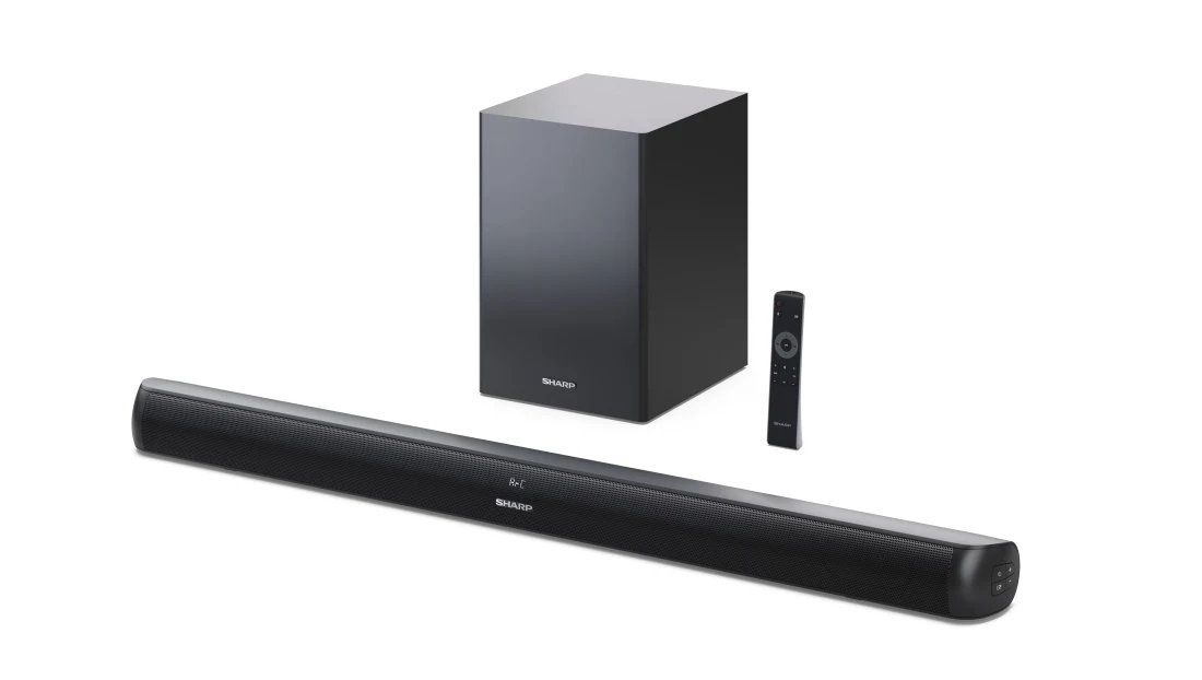 Sharp HT-SBW202 2.1 Soundbar with Wireless Subwoofer for TV above 40", HDMI ARC/CEC, Aux-in, Optical, Bluetooth, 92cm, Black | Sharp | TV SoundBar with Wireless Subwoofer | HT-SBW202 | Black | No | AUX in | Bluetooth | 200 W | Wireless connection - Image 3