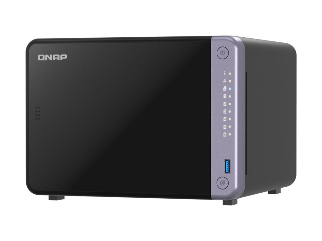 QNAP Cost-effective 6-bay 10GbE NAS | TS-632X-4G | Alpine | AL524 | Processor frequency 2 GHz | 4 GB | DDR4 SODIMM | 120W adapter (12VDC), 100-240VAC - Image 2