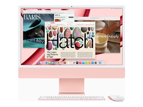 Apple iMac 24” 4.5K Retina, Apple  M3 8C CPU, 10C GPU/8GB/512GB SSD/Pink/INT | Apple - Image 6