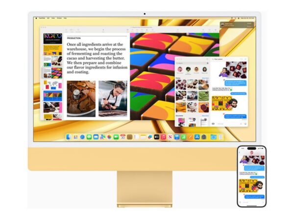 Apple iMac 24” 4.5K Retina, Apple  M3 8C CPU, 10C GPU/8GB/512GB SSD/Pink/INT | Apple - Image 13