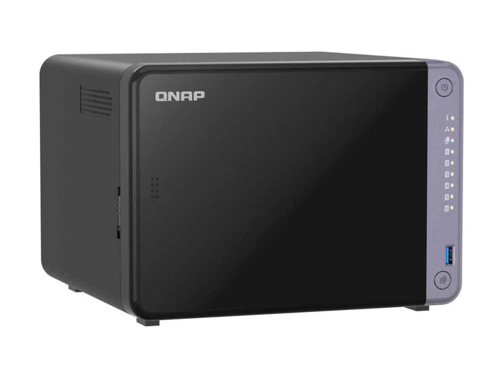 QNAP Cost-effective 6-bay 10GbE NAS | TS-632X-4G | Alpine | AL524 | Processor frequency 2 GHz | 4 GB | DDR4 SODIMM | 120W adapter (12VDC), 100-240VAC - Image 6
