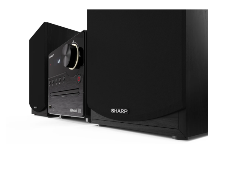 Sharp XL-B512(BK) Hi-Fi Micro System, CD/FM/USB/Bluetooth v5.0, 45W, Black | Sharp | Hi-Fi Micro System | XL-B512(BK) | Black | USB port | AUX in | Bluetooth | CD player | FM radio | Wireless connection - Image 3