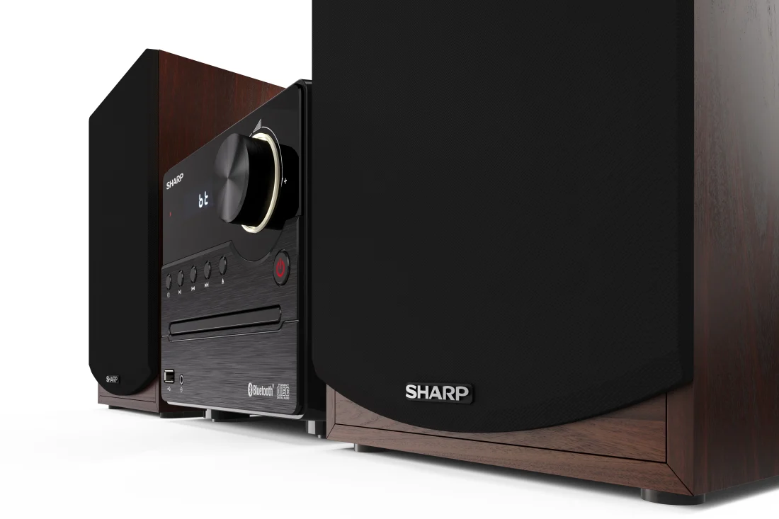 Sharp XL-B512(BR) Hi-Fi Micro System, CD/FM/USB/Bluetooth v5.0, 45W, Brown | Sharp | Hi-Fi Micro System | XL-B512(BR) | Brown | USB port | AUX in | Bluetooth | CD player | FM radio | Wireless connection - Image 5