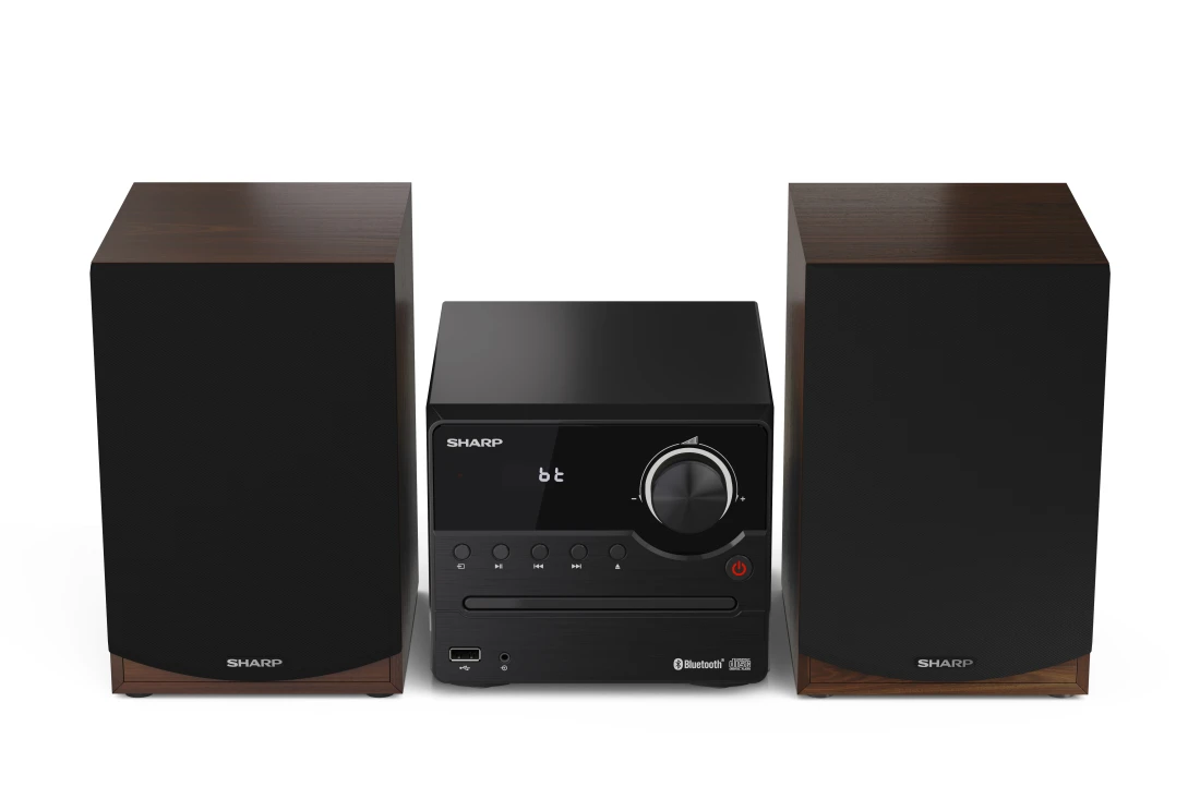 Sharp XL-B512(BR) Hi-Fi Micro System, CD/FM/USB/Bluetooth v5.0, 45W, Brown | Sharp | Hi-Fi Micro System | XL-B512(BR) | Brown | USB port | AUX in | Bluetooth | CD player | FM radio | Wireless connection - Image 8