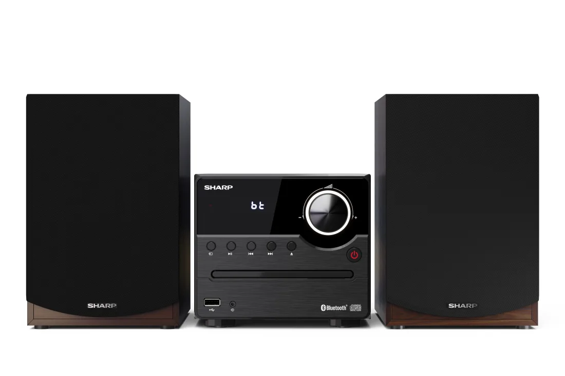 Sharp XL-B512(BR) Hi-Fi Micro System, CD/FM/USB/Bluetooth v5.0, 45W, Brown | Sharp | Hi-Fi Micro System | XL-B512(BR) | Brown | USB port | AUX in | Bluetooth | CD player | FM radio | Wireless connection - Image 9