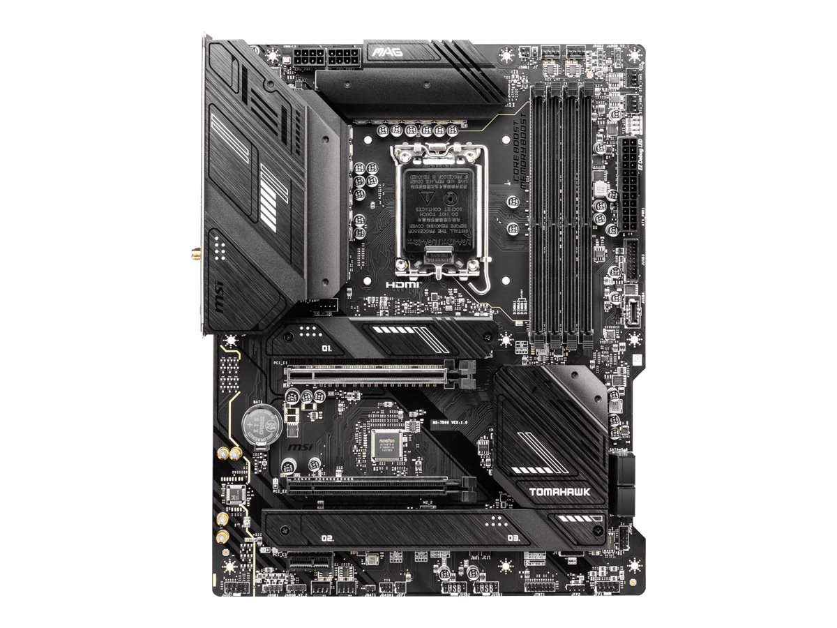 MSI | MAG B760 TOMAHAWK WIFI | Processor family Intel | Processor socket LGA1700 | DDR5 | Supported hard disk drive interfaces SATA, M.2 | Number of SATA connectors 4 - Image 2