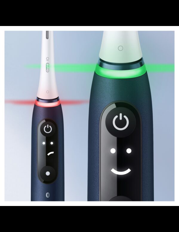 Oral-B | Electric Toothbrush | iO7 Series | Rechargeable | For adults | Number of brush heads included 1 | Number of teeth brushing modes 5 | Saphire Blue - Image 2
