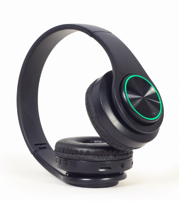 Gembird | Stereo Headset with LED Light Effects | BHP-LED-01 | Bluetooth | On-Ear | Wireless | Black - Image 5