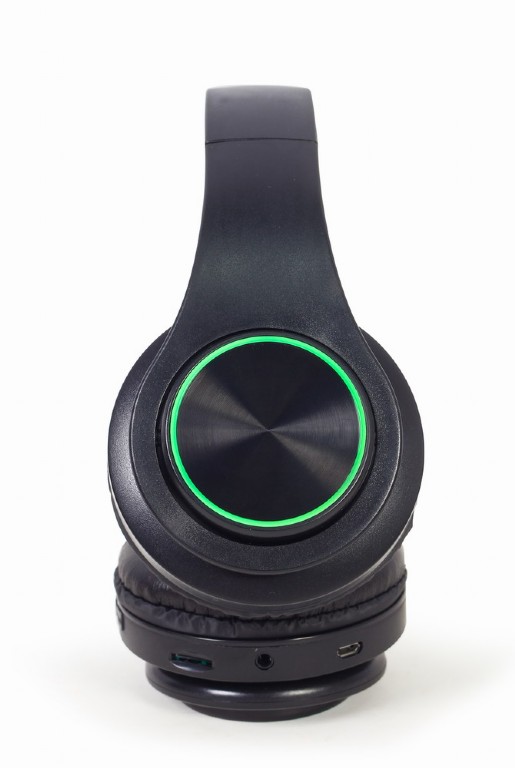 Gembird | Stereo Headset with LED Light Effects | BHP-LED-01 | Bluetooth | On-Ear | Wireless | Black - Image 7
