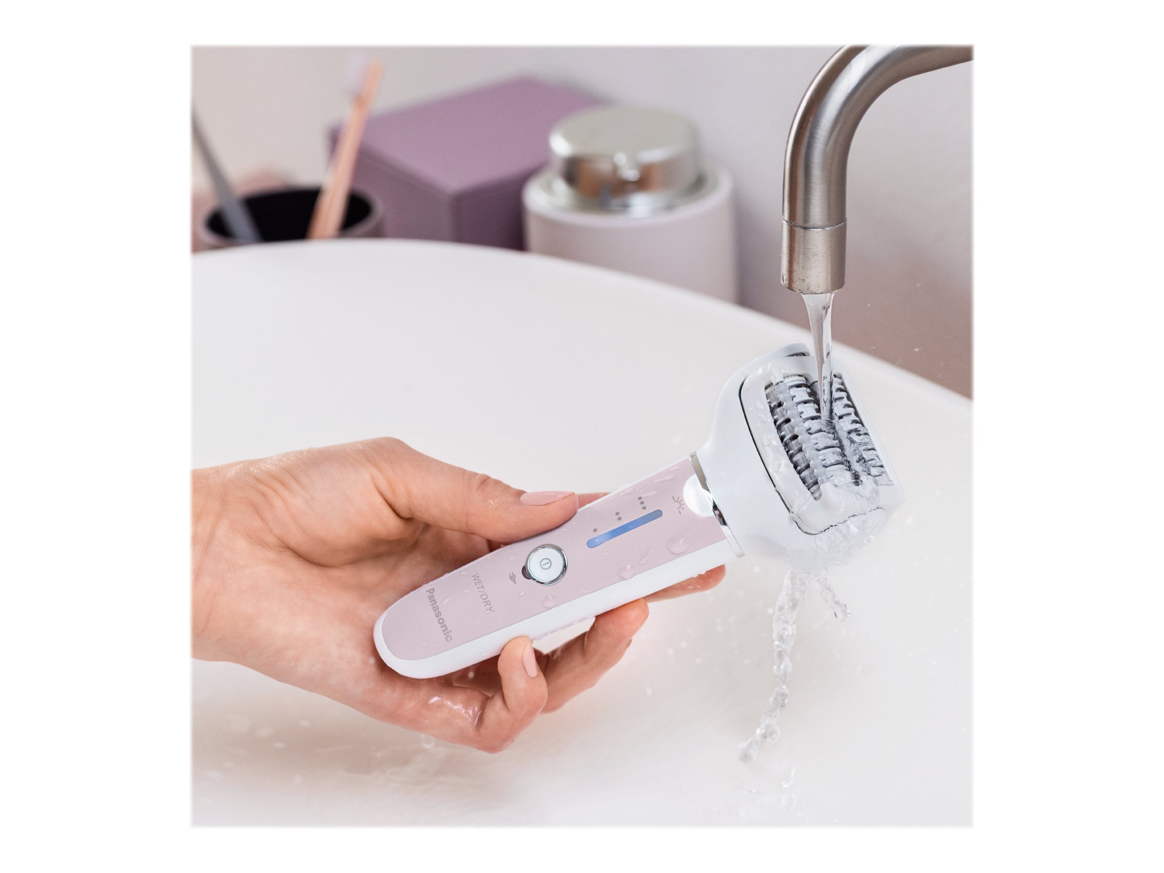 Panasonic | Epilator | ES-EY80-P503 | Operating time (max) 30 min | Number of power levels 3 | Wet & Dry | White/Pink - Image 15
