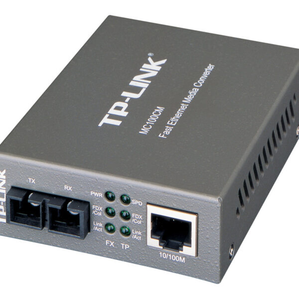 TP-LINK | 10/100Mbps Multi-Mode Media Converter | MC100CM | 10/100Base-TX | 100Base-FX