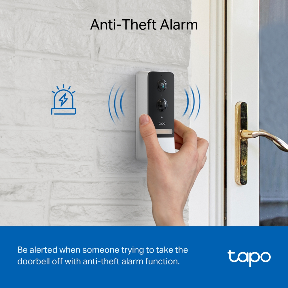 TP-LINK | Tapo Smart Battery Video Doorbell | Tapo D230S1 - Image 3