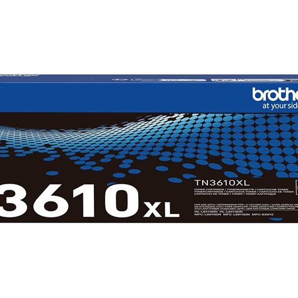 Brother TN-3610XL Genuine High Yield Toner Cartridge, Black | Brother TN3610XL | Toner cartridge | Black