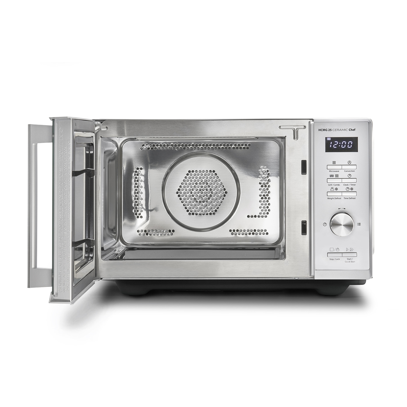 Caso | Microwave Oven | Chef HCMG 25 | Free standing | 900 W | Convection | Grill | Stainless Steel - Image 3