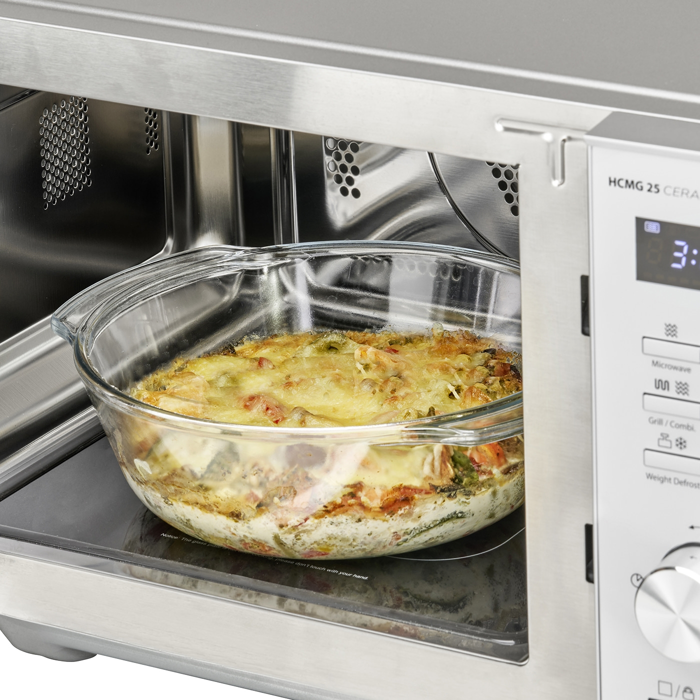 Caso | Microwave Oven | Chef HCMG 25 | Free standing | 900 W | Convection | Grill | Stainless Steel - Image 5