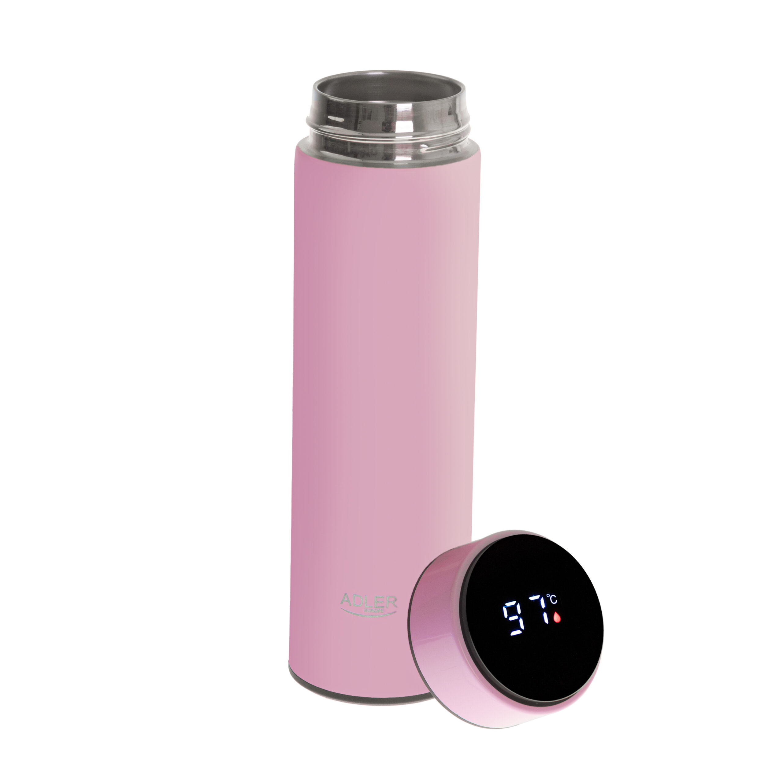 Adler | Thermal Flask | AD 4506p | Material Stainless steel/Silicone | Pink - Image 3