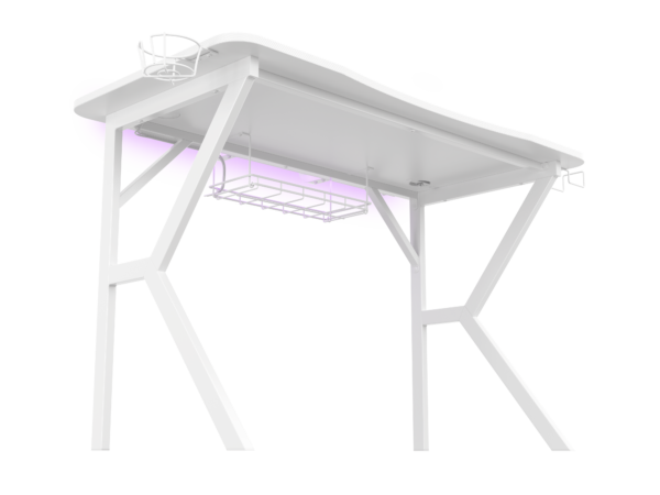 Genesis | Gaming Desk | Holm 320 RGB | White - Image 6