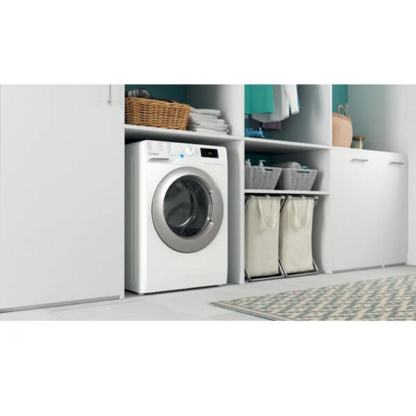 INDESIT | Washing machine | BWE 71295X WSV EE | Energy efficiency class B | Front loading | Washing capacity 7 kg | 1200 RPM | Depth 57.5 cm | Width 59.5 cm | Big Digit | White - Image 5