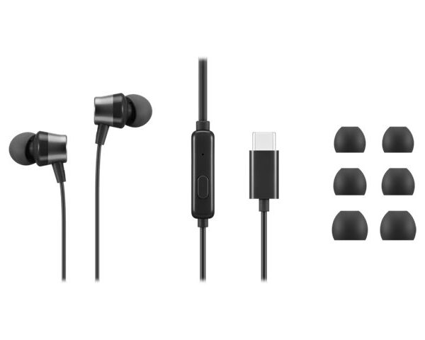 Lenovo | USB-C Wired In-Ear Headphones (with inline control) | 4XD1J77351 | Wired | Black