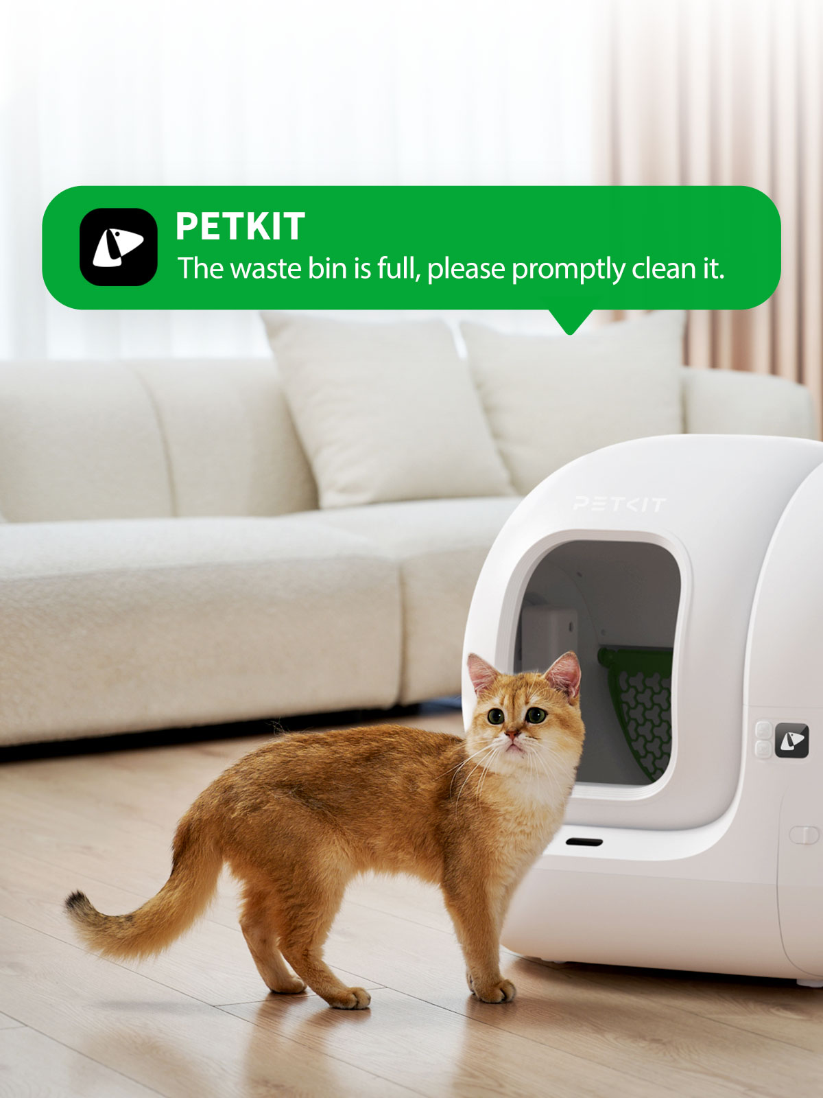 PETKIT | Automatic Cat Litter Box | Pura MAX 2 | 480 x 480 x 520 cm | White - Image 3