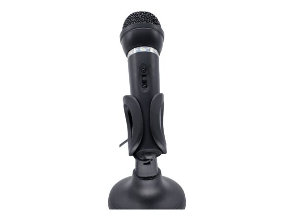 Gembird | Condenser Microphone with Desk-stand | MIC-D-04 | 3.5 mm jack | Black