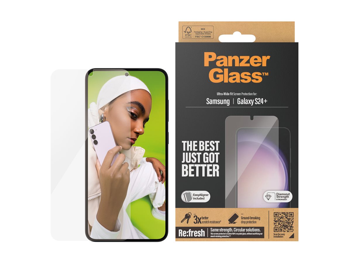 PanzerGlass | Screen Protector | Samsung | Galaxy S24 Plus | Polyethylene terephthalate (PET) | Transparent | Ultra-Wide FitwA - Image 3