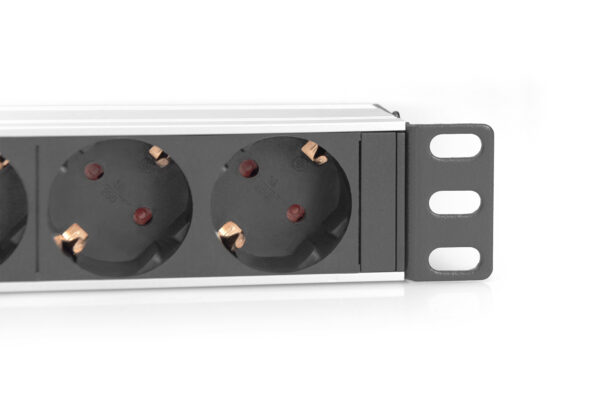 Digitus | 10” Socket Strip with Aluminum Profile, 4-way safety sockets | DN-95418 - Image 3