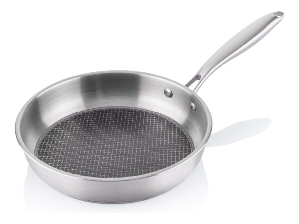 ETA | Pan | ETA292990000 HONEYCOMB | Universal | Diameter 28 cm | Electric, induction, gas, glass ceramics | Suitable for induction hob | Fixed handle | Stainless Steel - Image 2