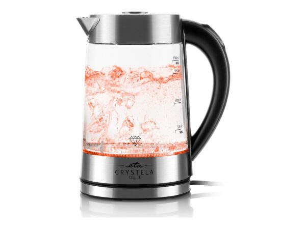 ETA Kettle | ETA515490000 CRYSTELA DIGI II | Electric | 2200 W | 1.7 L | Glass | 360° rotational base | Glass - Image 2