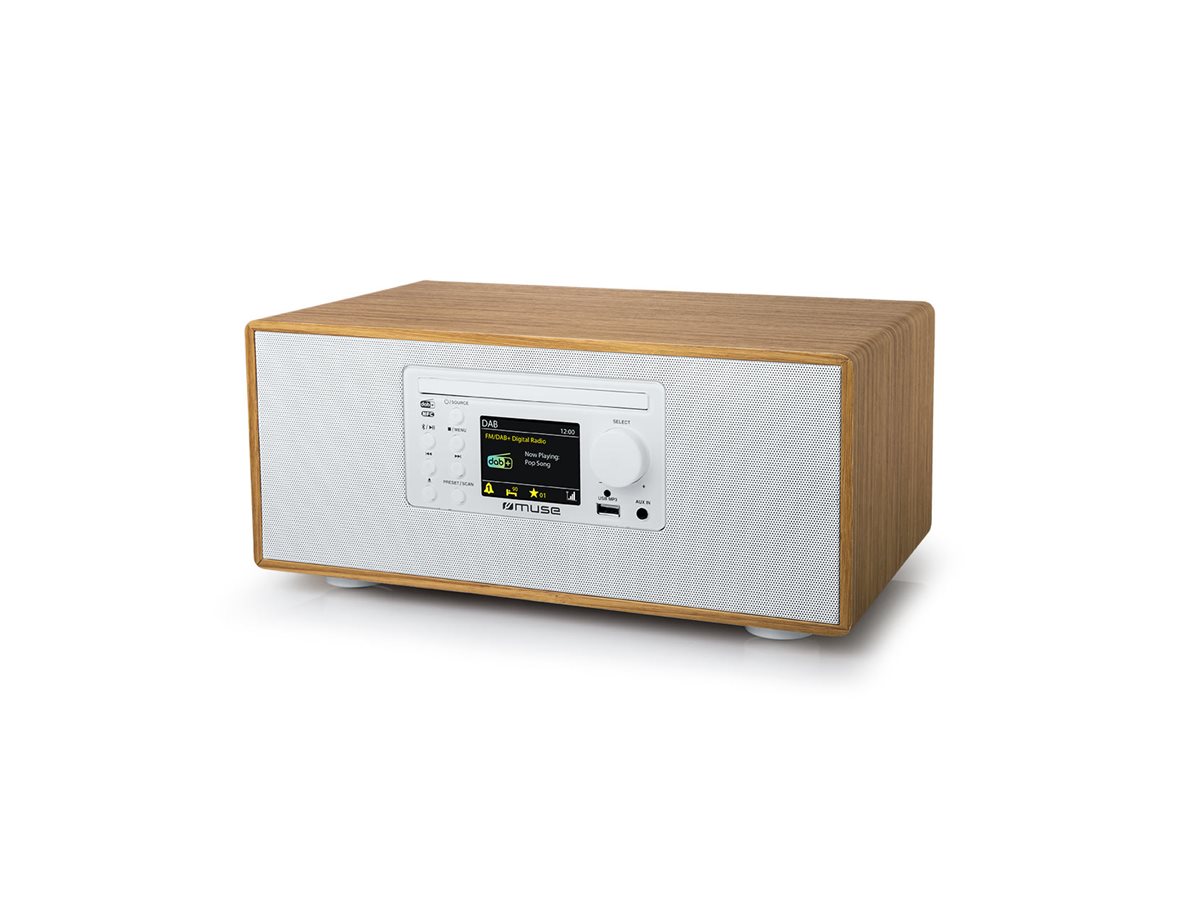 Muse | CD Micro System With Bluetooth, FM/DAB+ Radio and USB port | M-695DBTW | USB port | AUX in | Bluetooth | CD player | FM radio - Image 2