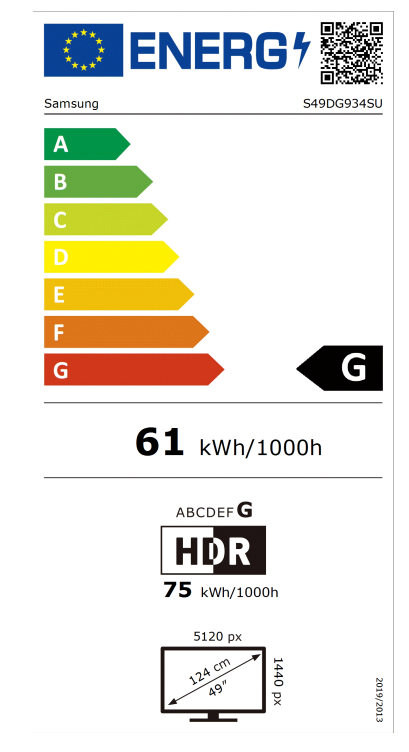 Samsung | LS49DG934SUXEN Odyssey G9 G93SD | 49 " | OLED | DQHD | 32:9 | 240 Hz | 0.03 ms | 5120 x 1440 pixels | 250 cd/m² | HDMI ports quantity 1 | Silver - Image 23