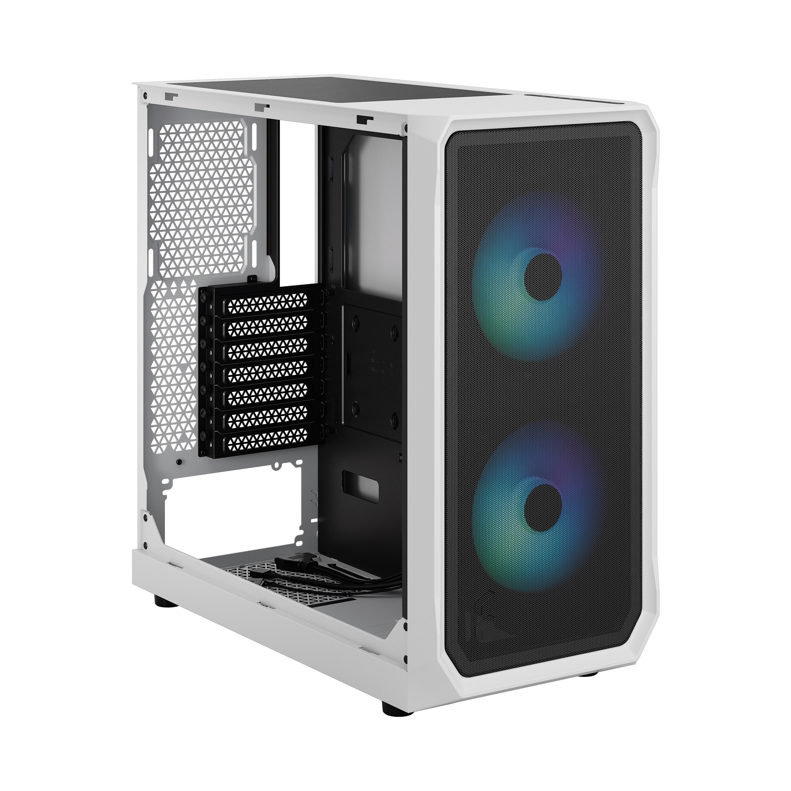 Fractal Design | Focus 2 | Side window | RGB White TG Clear Tint | Midi Tower | Power supply included No | ATX - Image 8